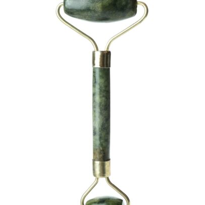 Rouleau de Massage Visage en Jade – Anti-Poches & Effet Lissant