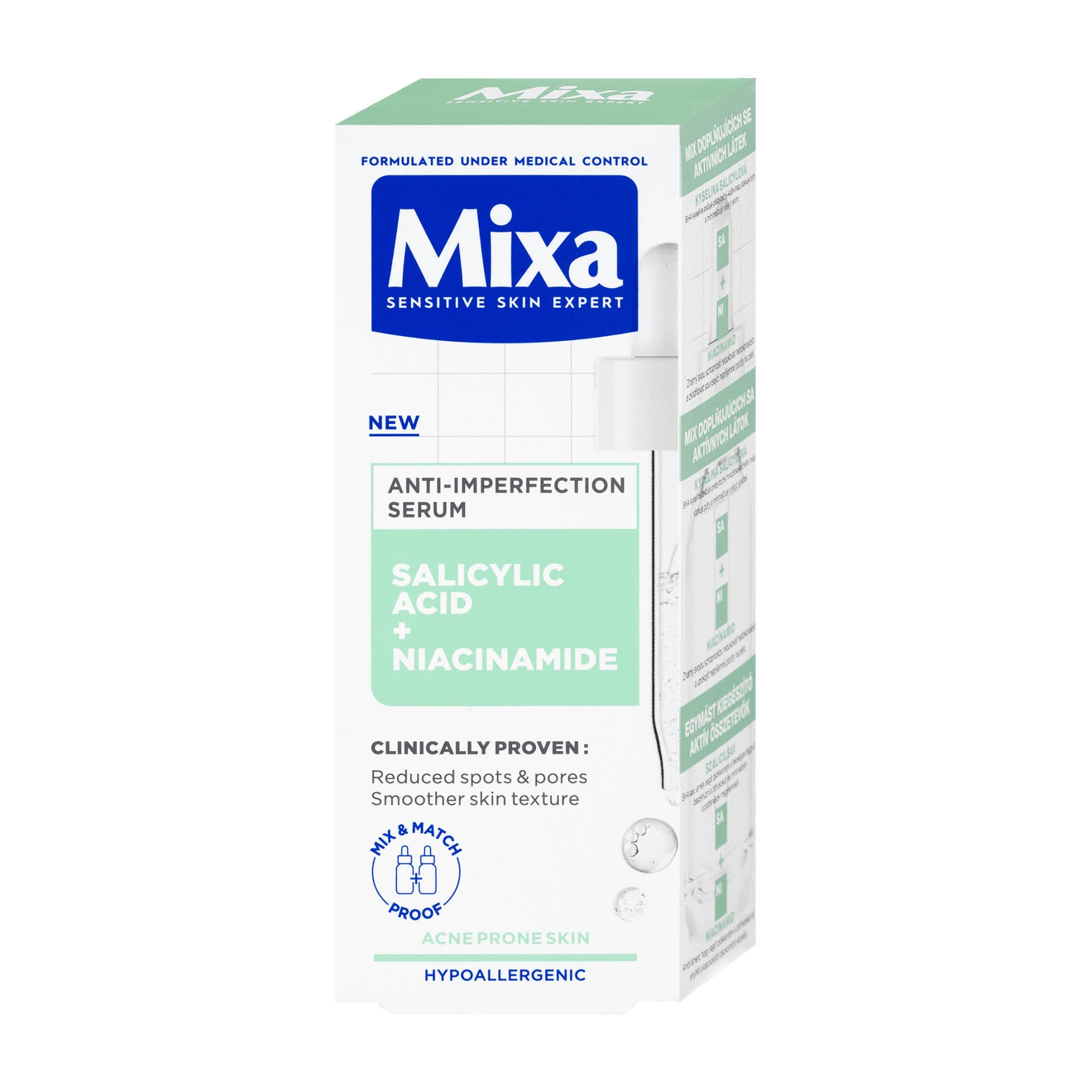 Mixa Sérum Anti-Imperfections – Acide Salicylique & Niacinamide Peaux à Imperfections – Image 2