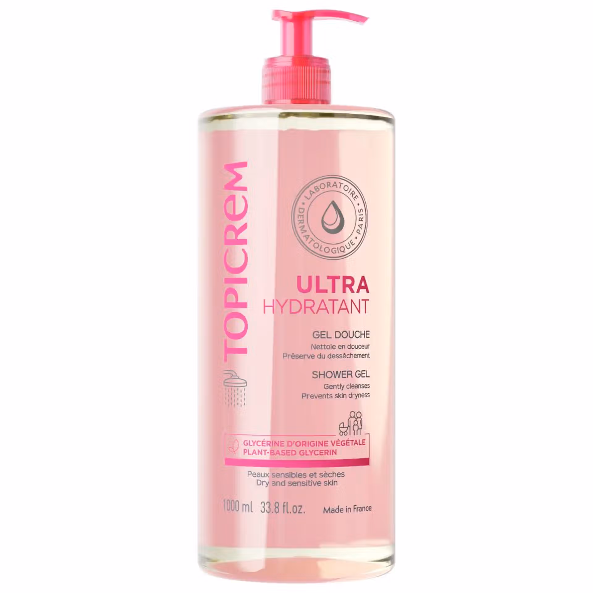 Topicrem Ultra-Hydratant Gel Douche 1000ml – Nettoyant Doux pour Peaux Sensibles – Image 3
