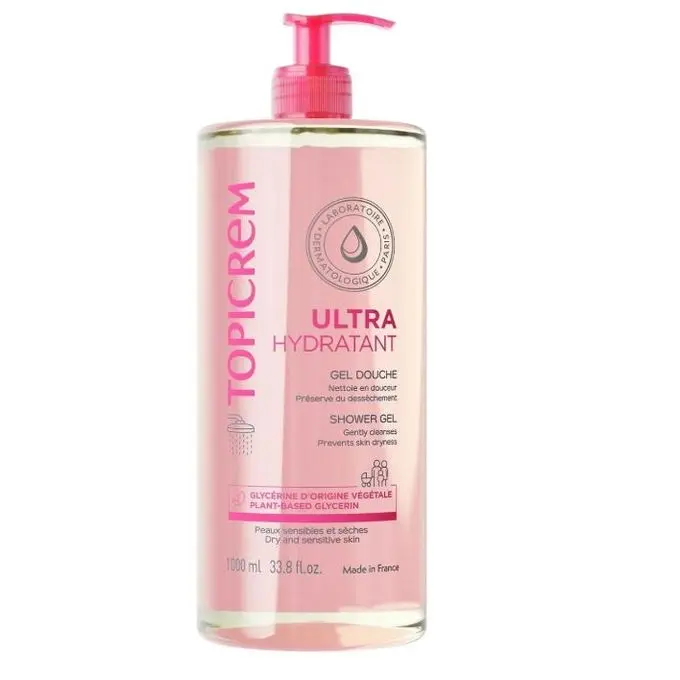 Topicrem Ultra-Hydratant Gel Douche 1000ml – Nettoyant Doux pour Peaux Sensibles – Image 4
