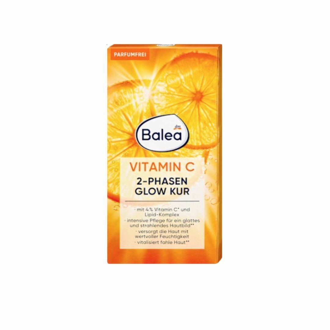 Balea Vitamin C Cure Glow 2 Phases – Soin Éclat & Hydratation
