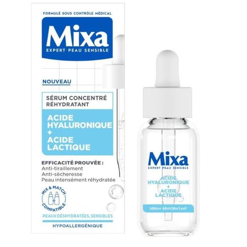 Mixa Sérum Anti-Sécheresse – Acide Hyaluronique & Acide Lactique Peaux Sèches