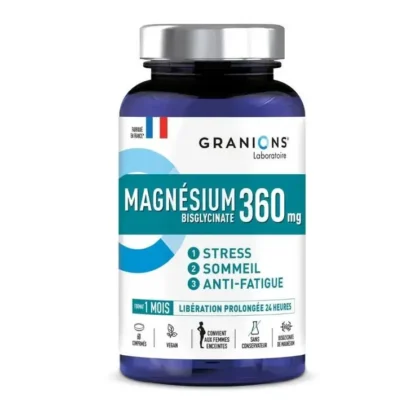 Granions Magnésium 360 Bisglycinate – Stress, Sommeil & Anti-Fatigue