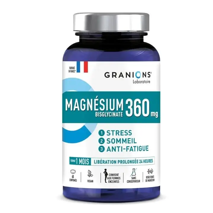 Granions Magnésium 360 Bisglycinate – Stress, Sommeil & Anti-Fatigue