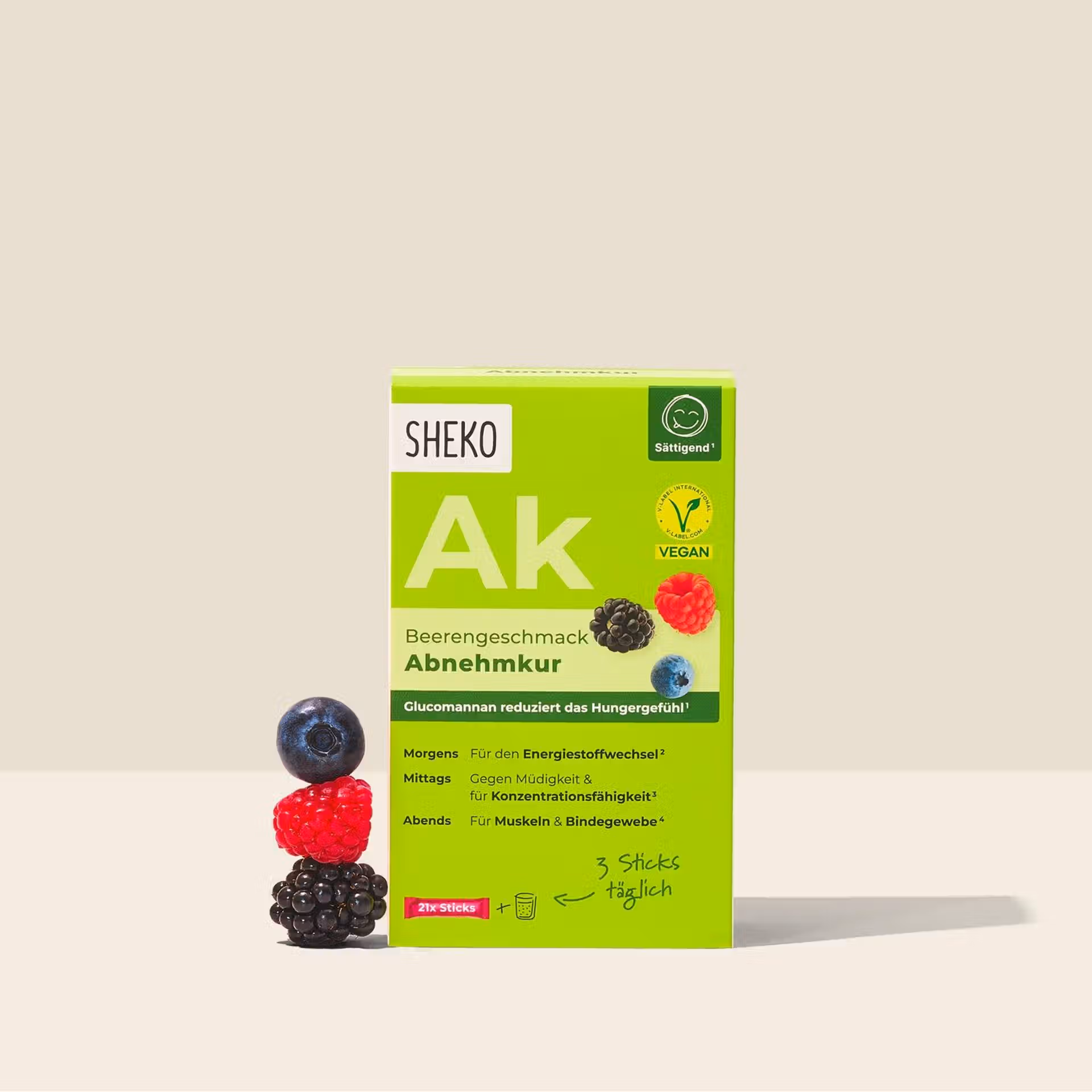 SHEKO AK Cure Minceur Fruits Rouges – Contrôle de l’Appétit & Énergie